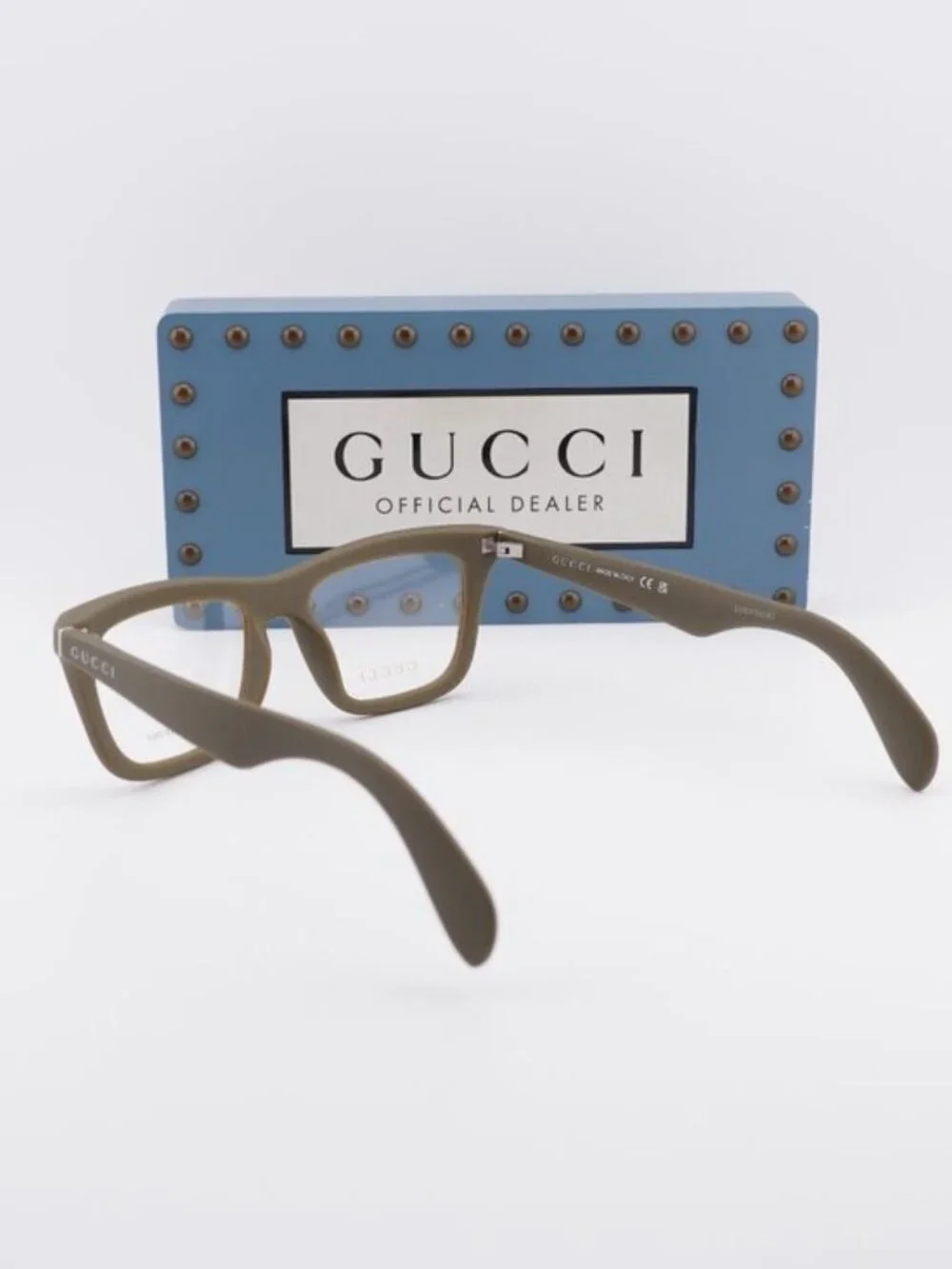 Gucci GG1933O 004 Square Eyeglasses 53mm - Military Green